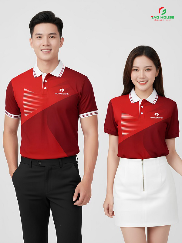 mẫu áo polo đồng phục 3d