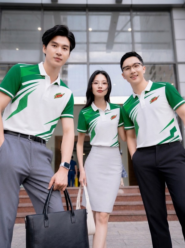 mẫu đồng phục áo thun polo 