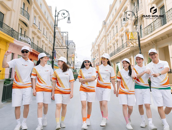 may đồng phục team building
