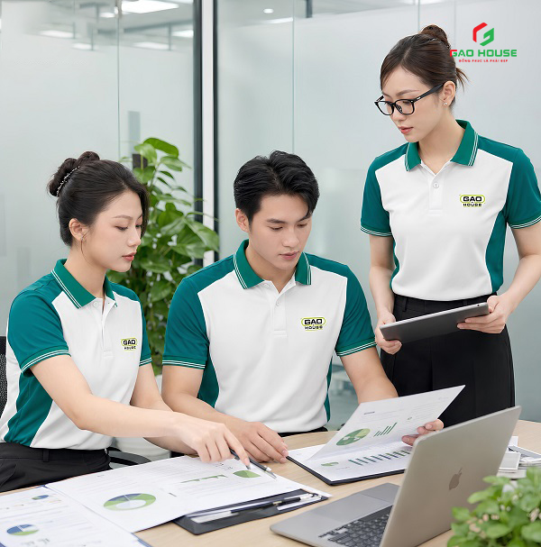 Áo Đồng Phục Màu Trắng Xanh Lam